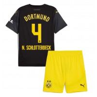 Maglie da calcio Borussia Dortmund Nico Schlotterbeck #4 Seconda Maglia Bambino 2024-25 Manica Corta (+ Pantaloni corti)